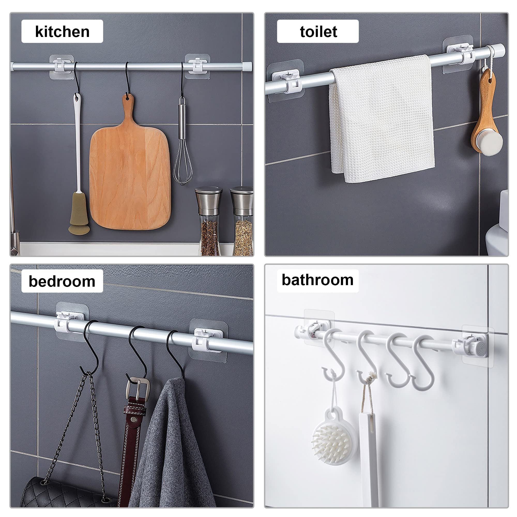No-Drill Curtain Rod Brackets